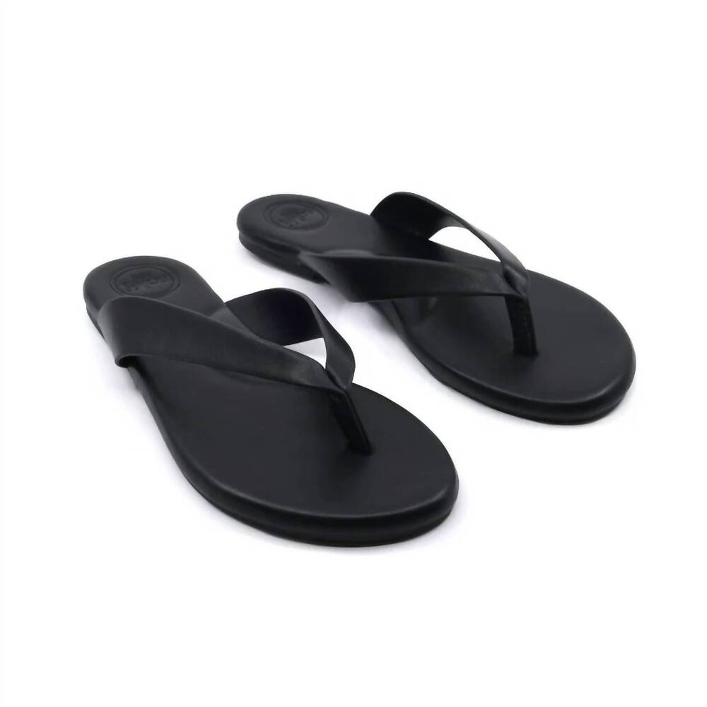 NEW SOLEI SEA women's bowie thong sandal in black